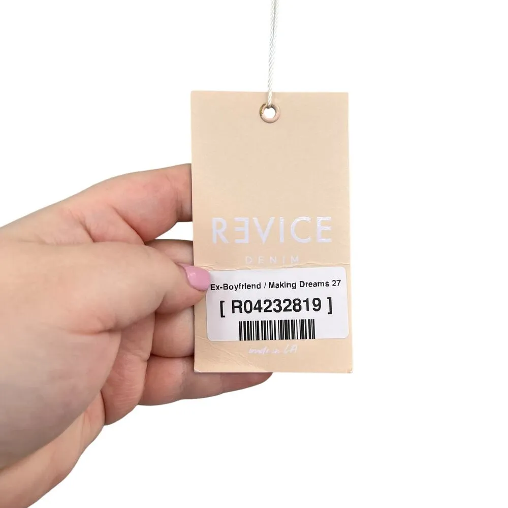 Revice Denim Ex-Boyfriend Jeans Making Dreams Wash Denim Tie-Dye‎ Size 27 - Image 12