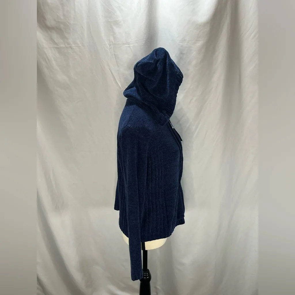 Basix Lifestyle Albuquerque NM Chenille Fuzzy Zip Women’s Hoodie Sweater Size M - Image 5