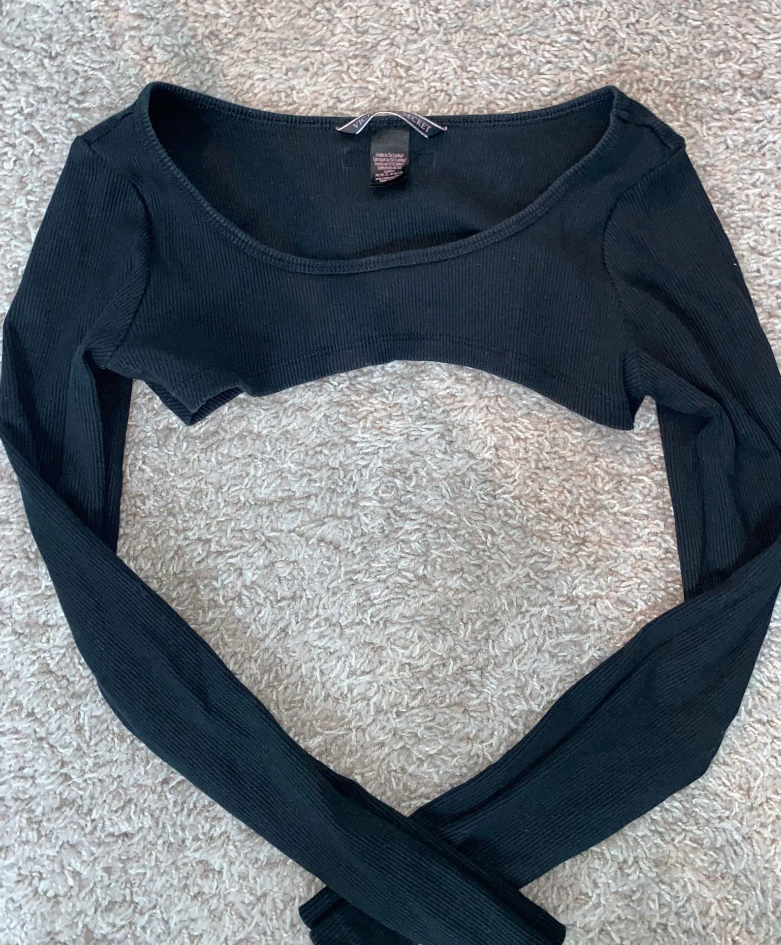 Long Sleeve Crop Top - Image 2