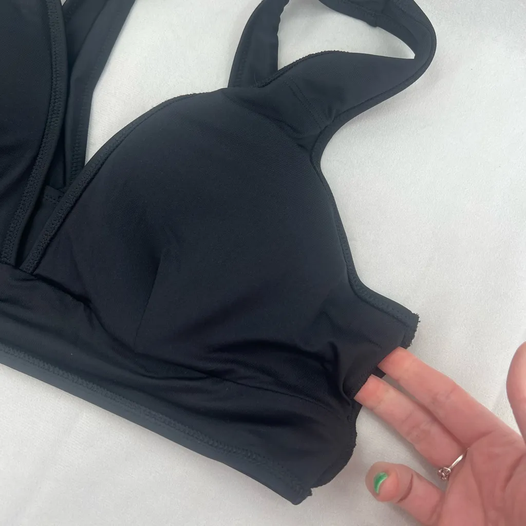 Matte Longline Bikini Swim Top L - Image 9