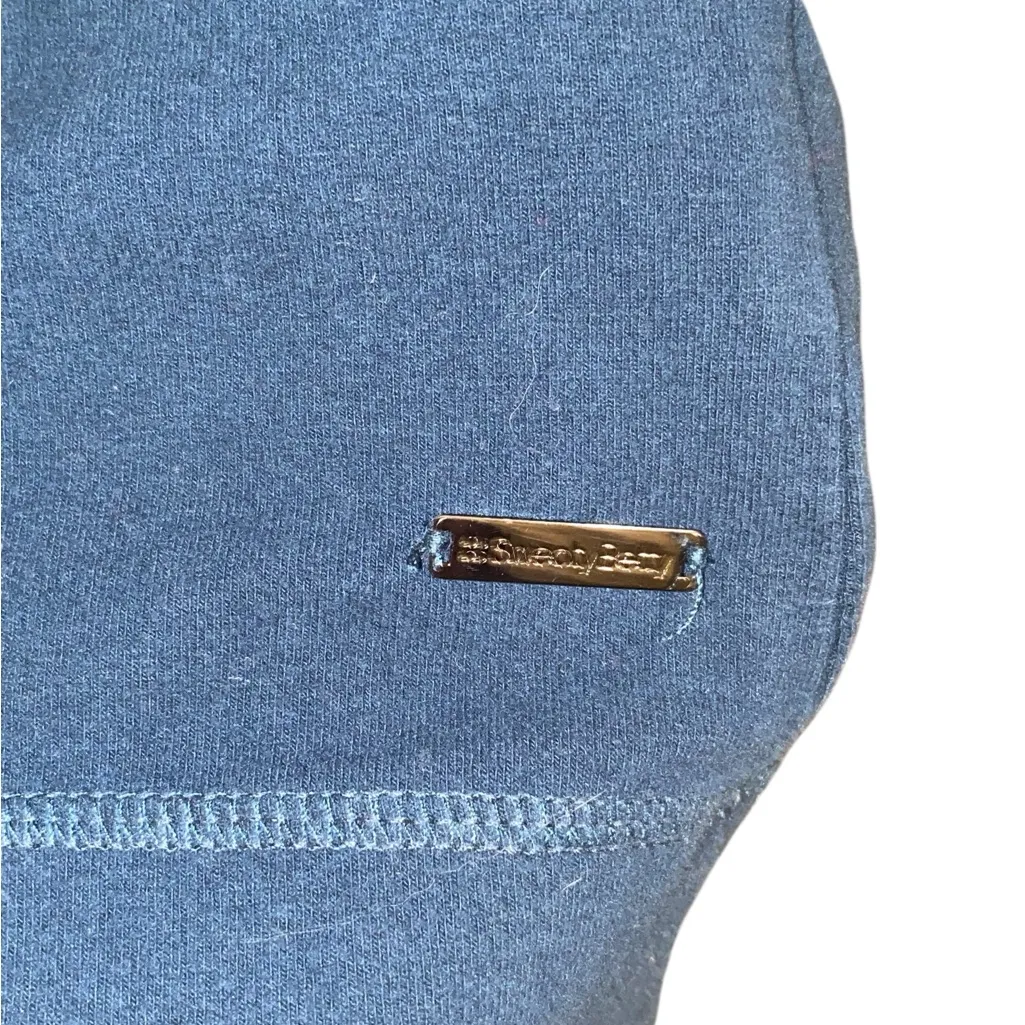 Sweaty Betty Teal Invigorate Hoodie Cotton asymmetrical Sweatshirt Athleisure - Image 6