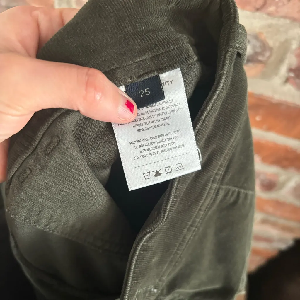 Citizens Of Humanity Angi Utility Trousers Green Corduroy, 25 - Image 11