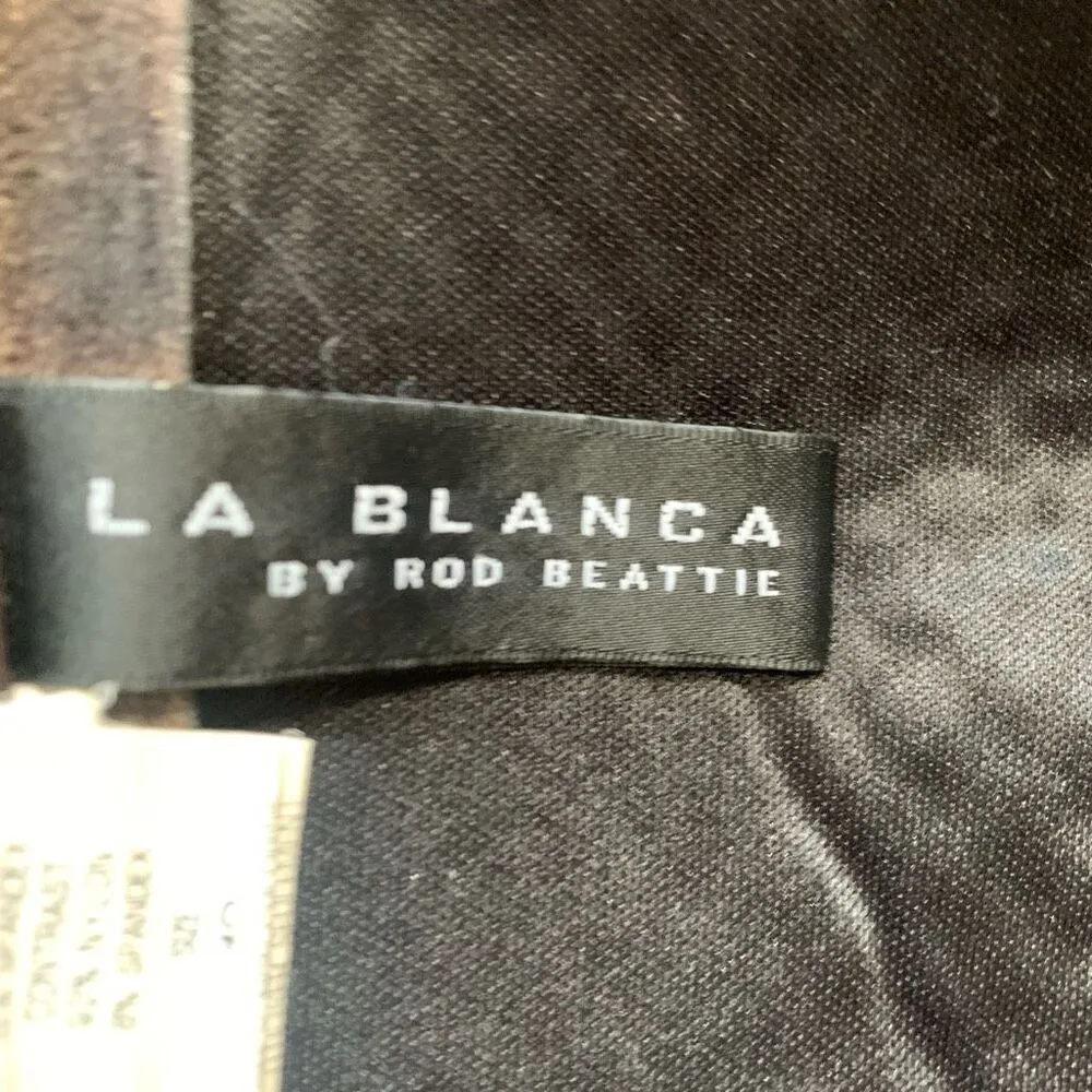 Vintage LaBlanca Bandeau Bikini Swim Top Brown Jewel Detail Summer Essential - Image 10