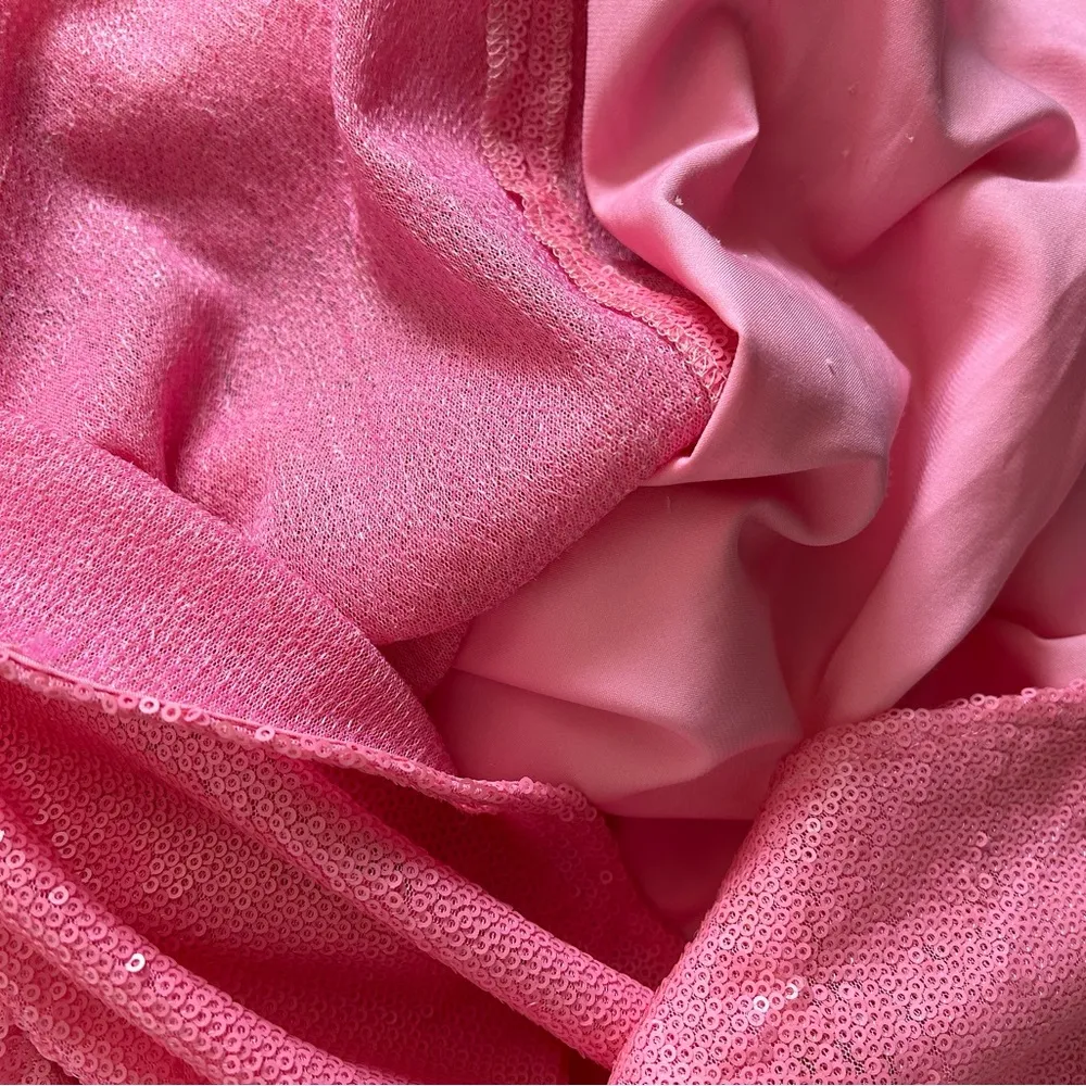 As It Goes Long Sleeve Dress sequins Sz large - Image 13