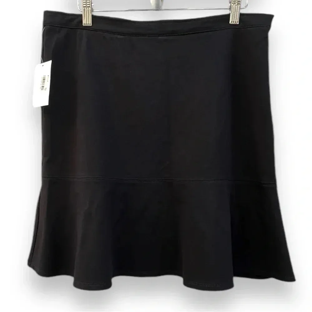 Sanctuary Clothing Women's Essential Ponte‎ Flirt Skirt Size XL Black New - Image 7