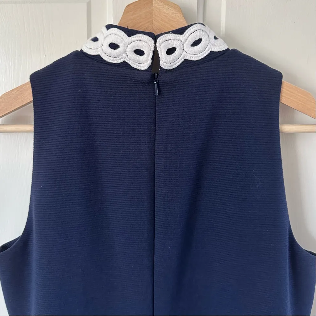 NEW! Lilly Pulitzer Callista Shift Dress in True Navy Sleeveless Classic Size S - Image 7