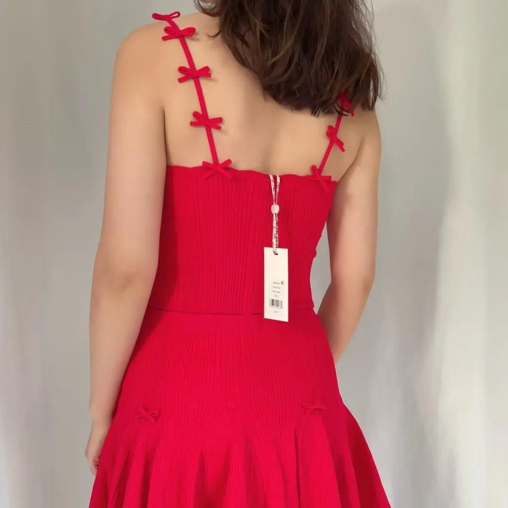 LoveShackFancy Garrett Top - Candy Apple - Image 2