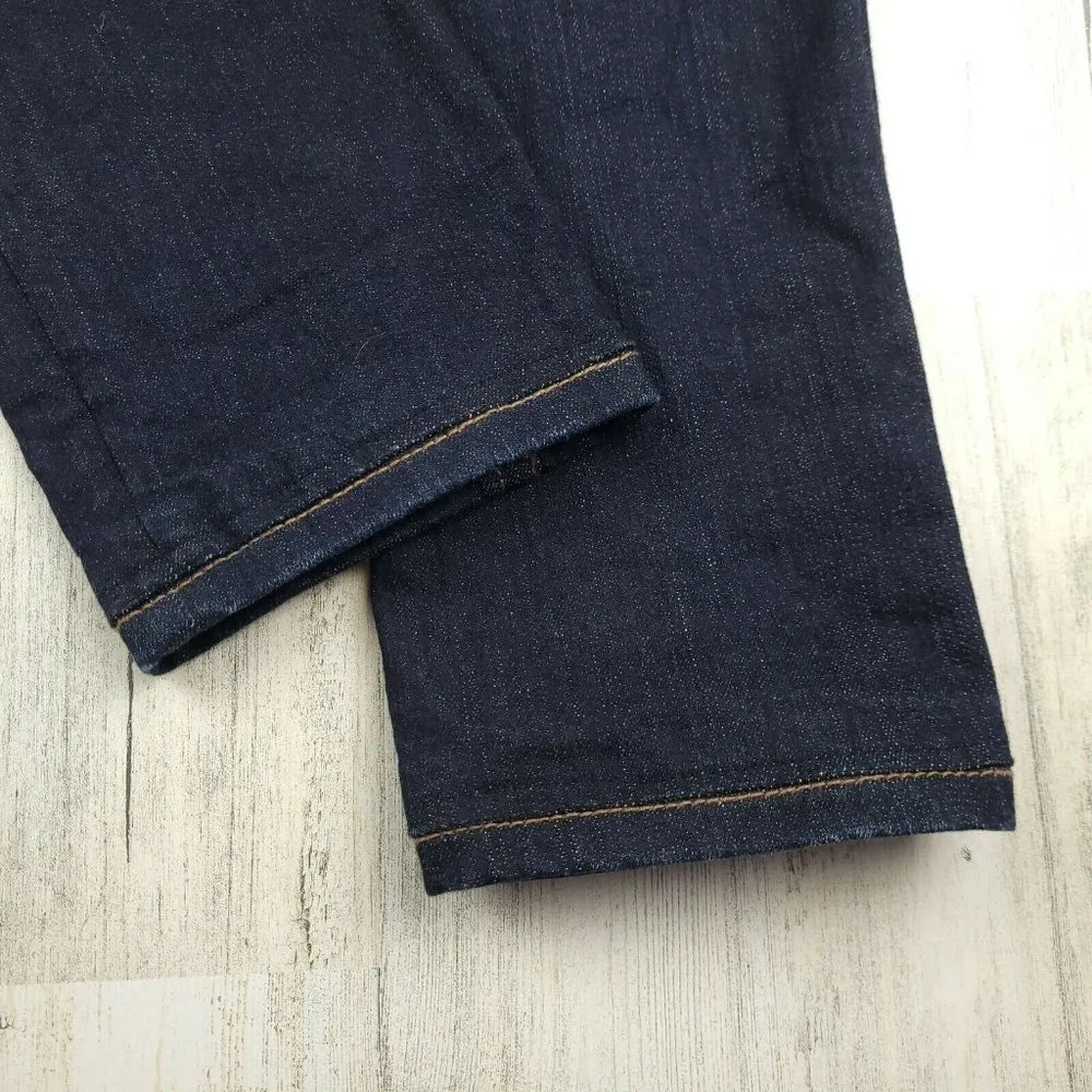 MEK DNM By Moscow Cigarette Bootcut Jeans Dark Wash Size 28x34 EUC Blue - Image 9