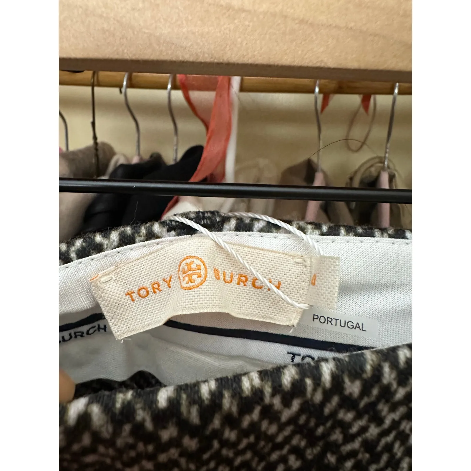 Tory Burch Printed Donegal High Waist Pants Size 10‎ DOUBLE FACED COATING - Image 6