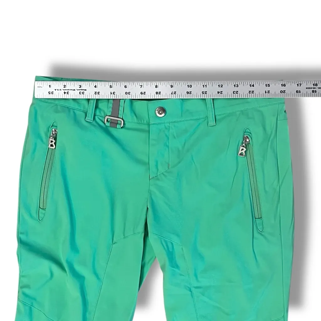 Bogner Women's Golf Pants RARE Green Size 8 Med Tech pant Zipper Leg Pockets EUC - Image 8