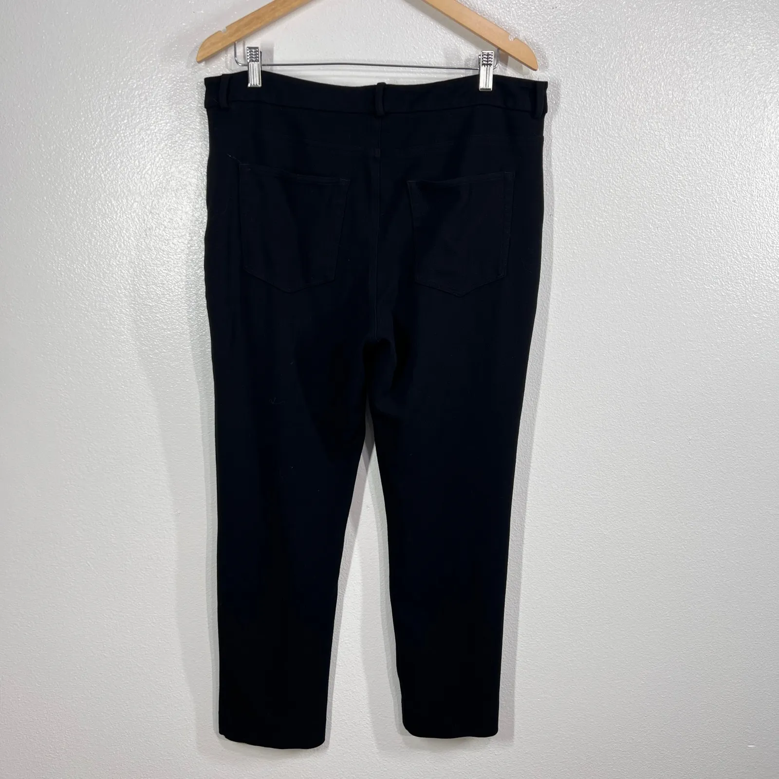 LAUREN Ralph Lauren Women's Black Straight Leg‎ Dress Pants Size 16 Rayon Blend - Image 3