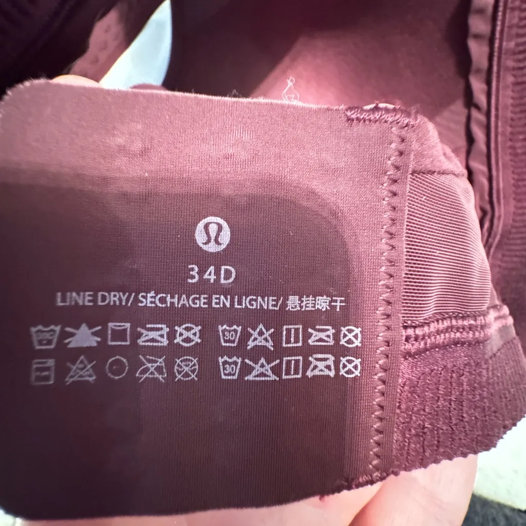 Lululemon AirSupport Bra High Support 34D NWOT - Image 9