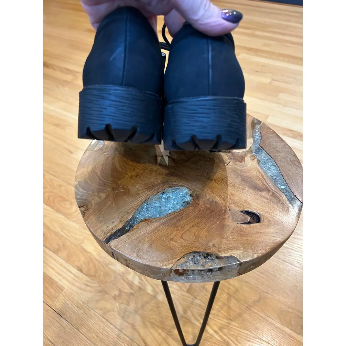 Alegria Resa Black Women's Casual Lace-Up Shoes - Image 5