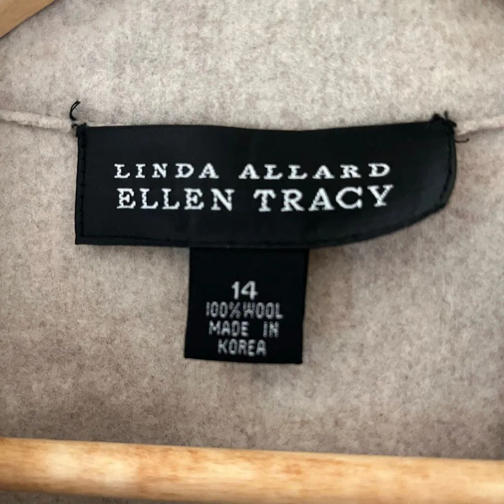 Linda Allard x Ellen Tracy 100% wool full zip women’s jacket size 14 - Image 7