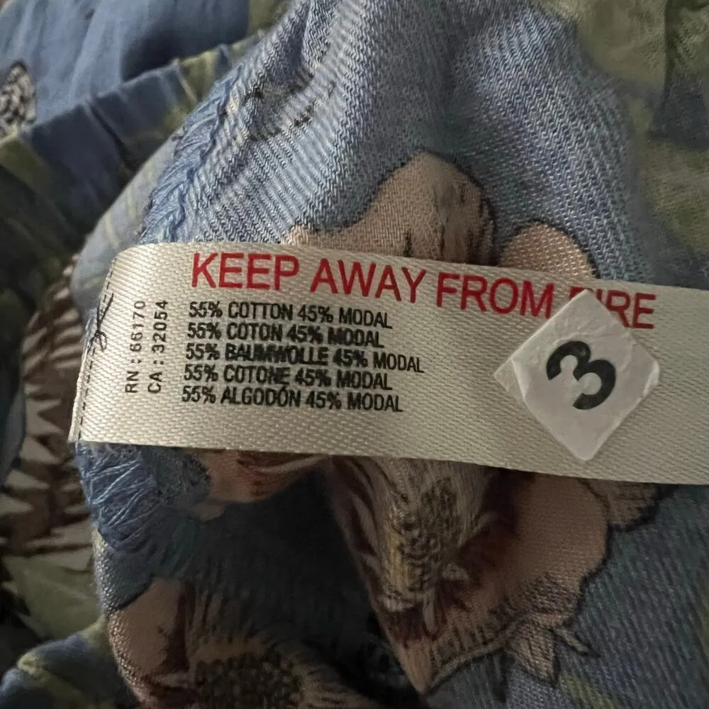 Anthropologie Victoria Garcia Flannel Pajama Pants Small Women’s Dark Blue - Image 5