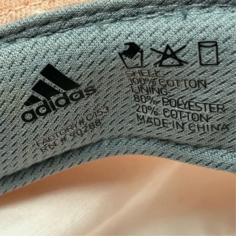 Adidas Women's Pink Bucket Hat One Size Summer Casual Logo Accents - Image 9