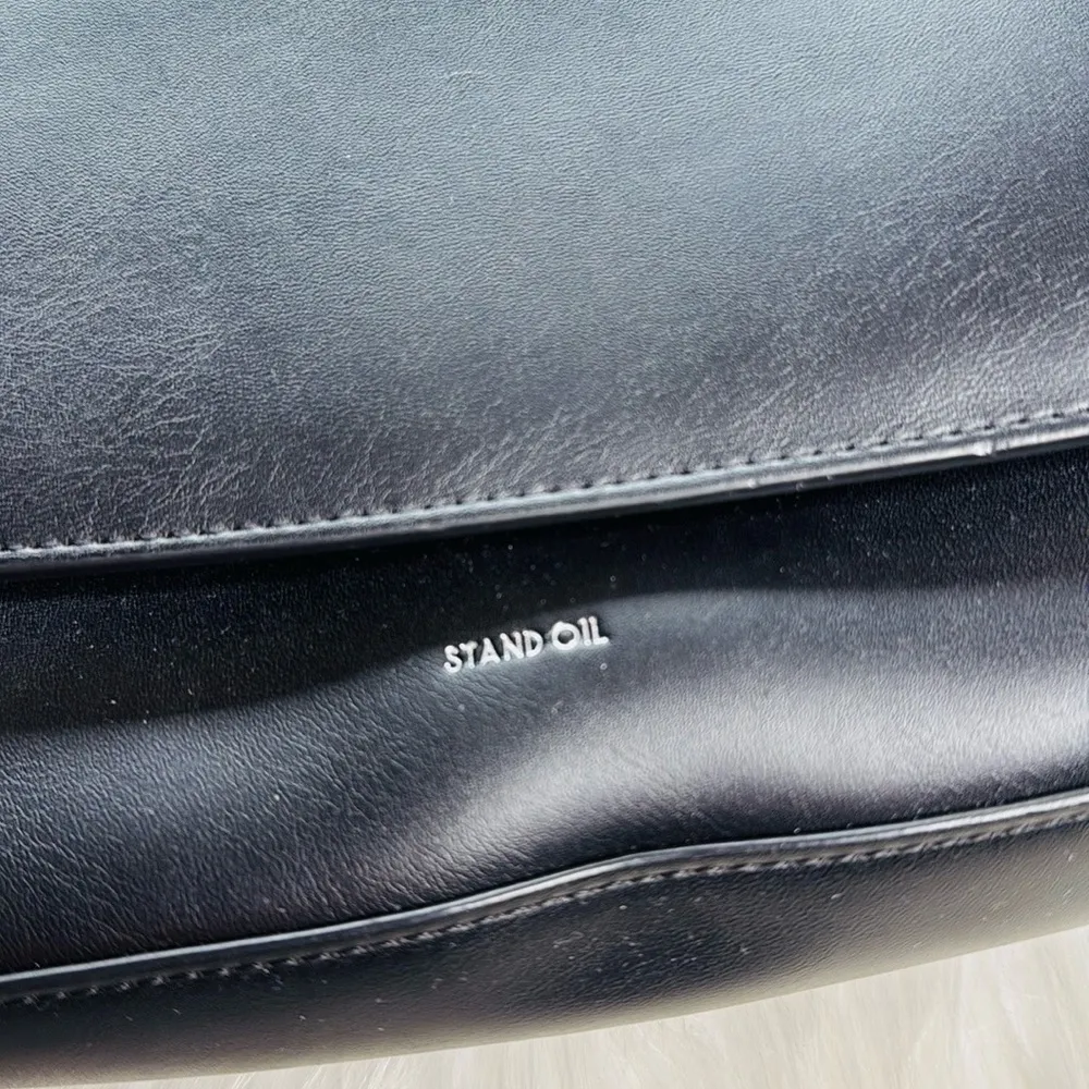 Stand Oil Black Crossbody Bag - Image 2