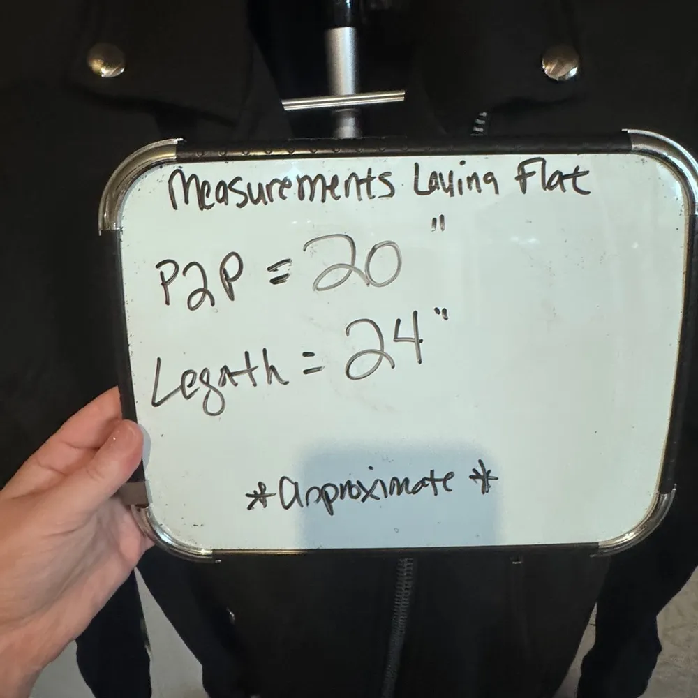 Neely (south moon under) black cotton jacket, leather jacket style size small - Image 11