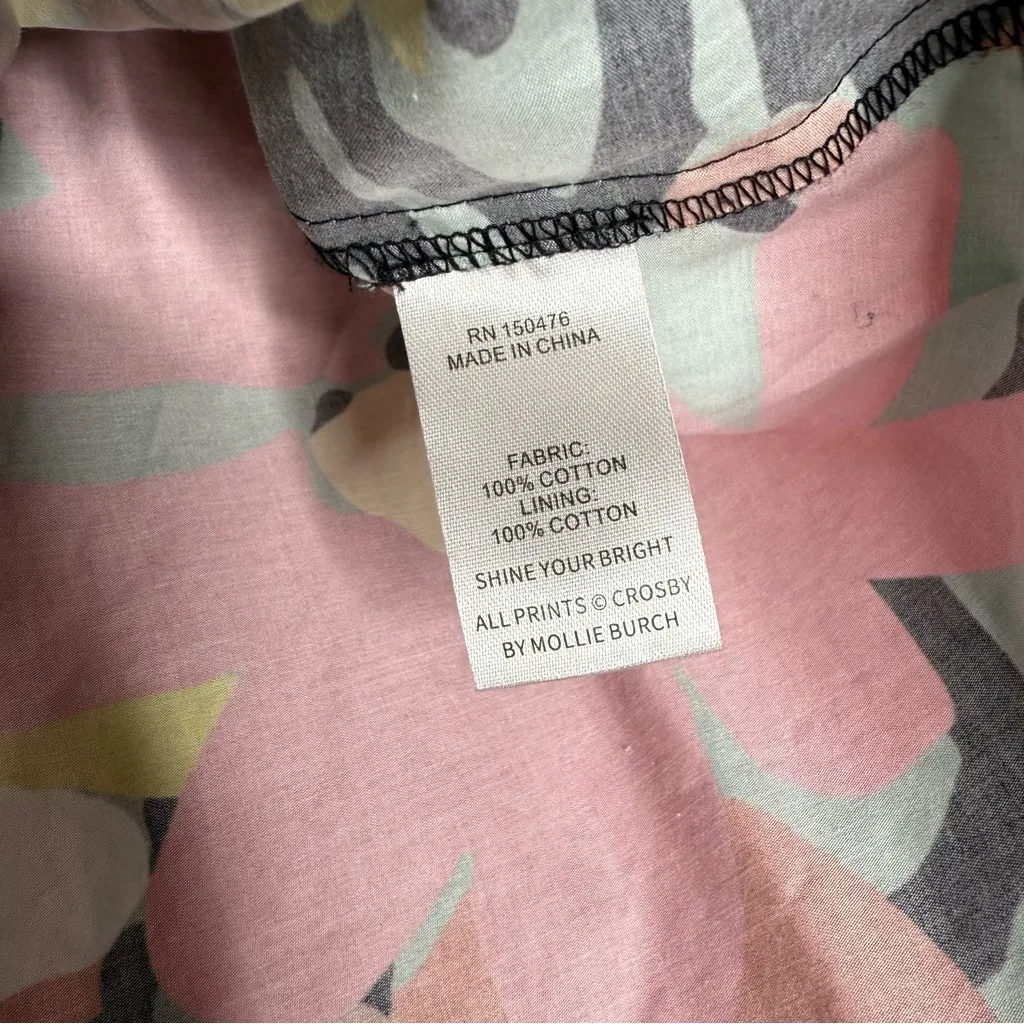 Crosby by Mollie Burch Remy Puff Sleeve Blouse Woodlands Floral Size XS - Image 4