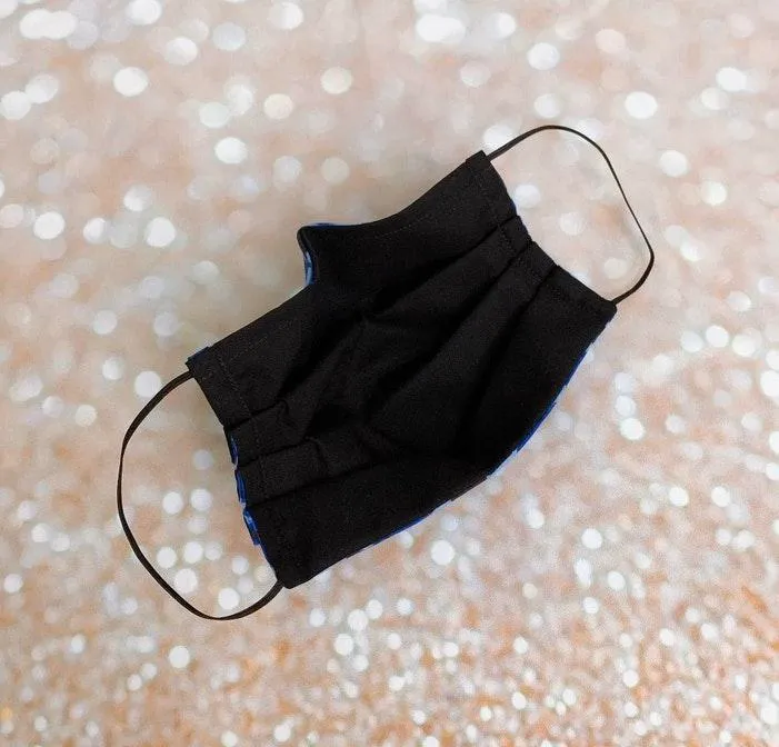 Blue Camo Premium Cotton Face Mask - Image 7