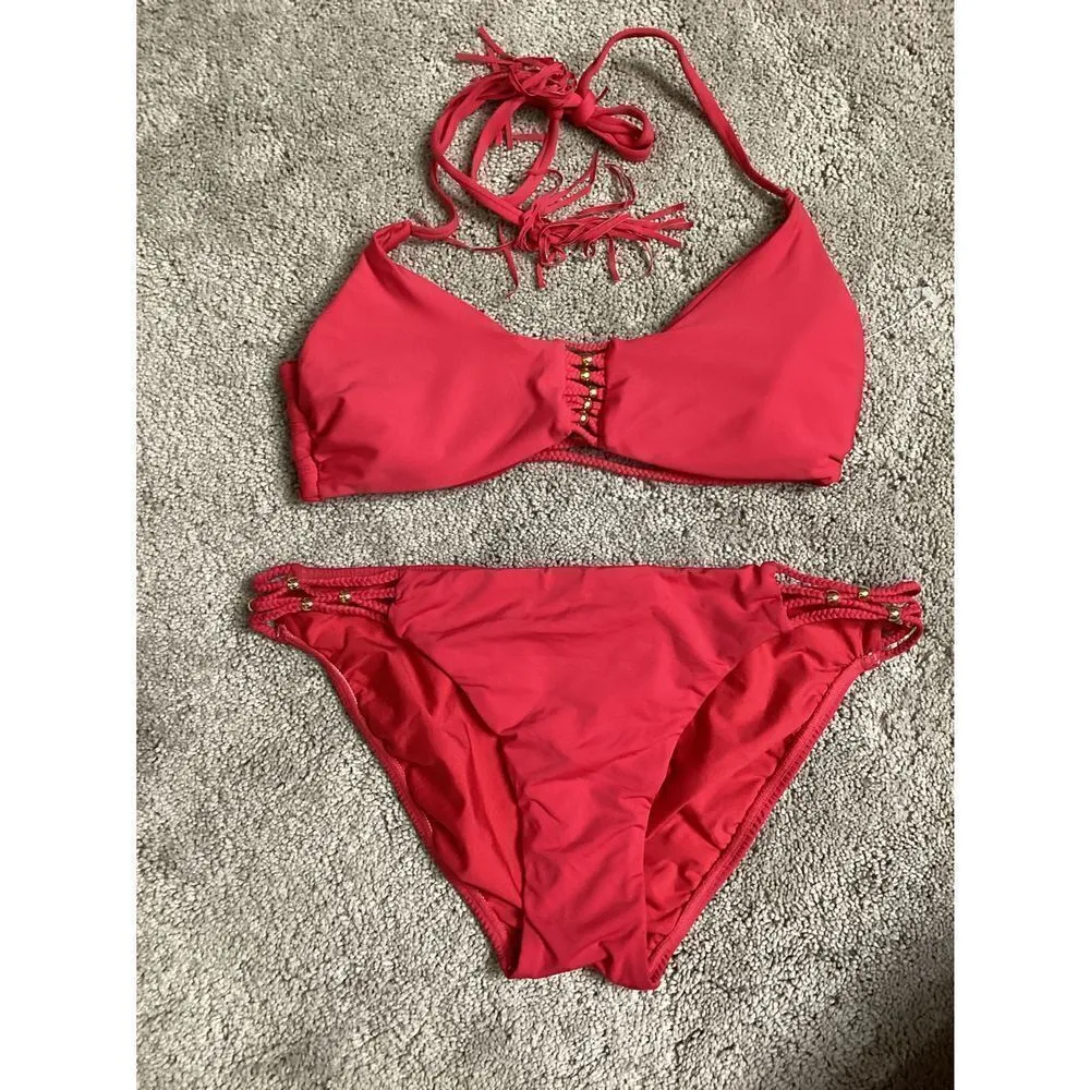 New. PilyQ Rouge Braided Zen Bikini set. Regularly $149 - Image 7