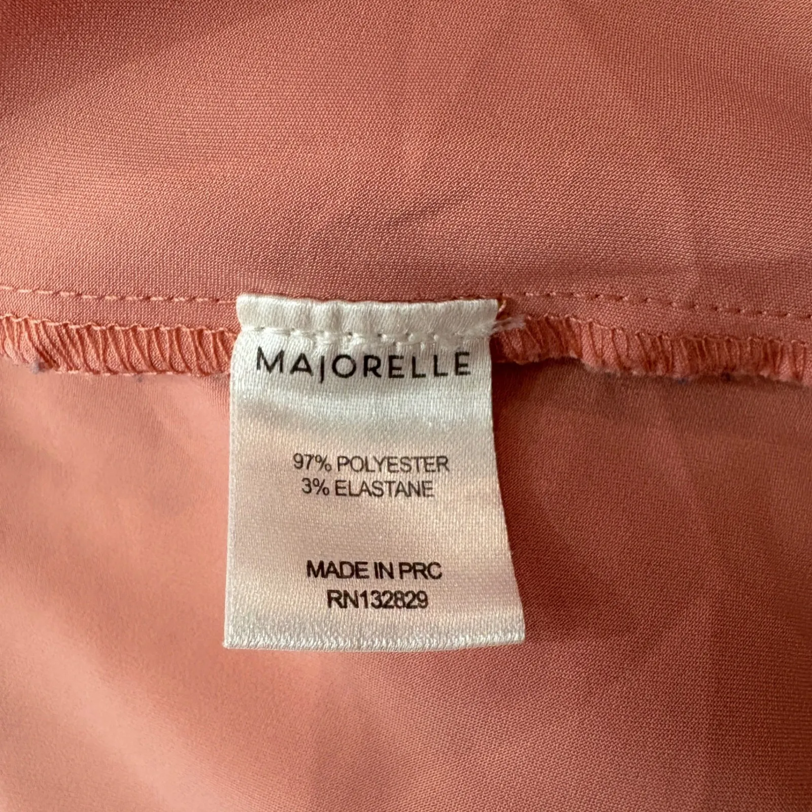 Majorelle Salmon Pink Tie Front Blazer Jacket Peplum Chic Feminine Size Small - Image 4