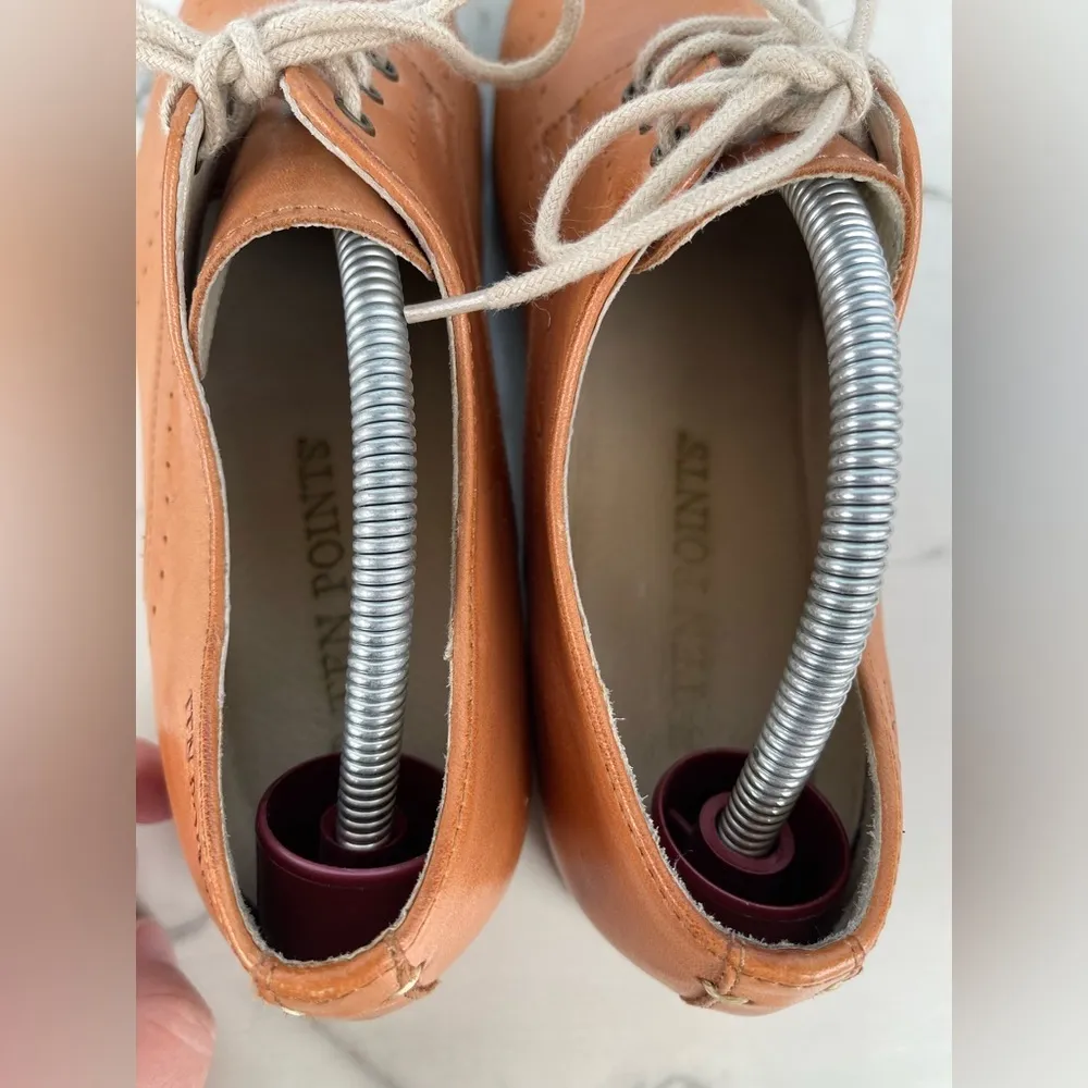 TEN POINTS VERA LACED SHOES SIZE 39/8 Tan - Image 8