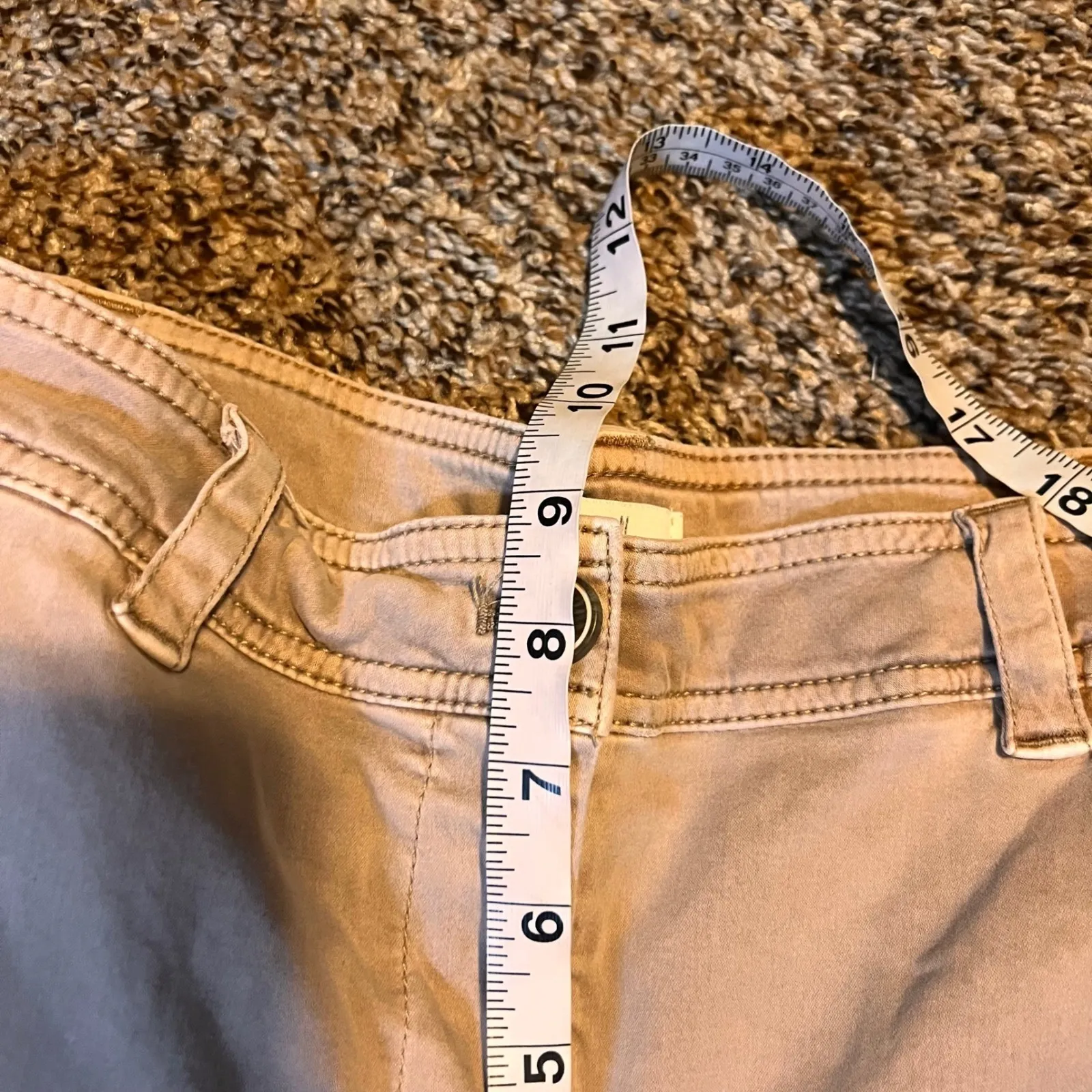 J. Jill Women's Tan Khaki Chino Style Pants Size 6‎ Cropped Straight Leg - Image 4