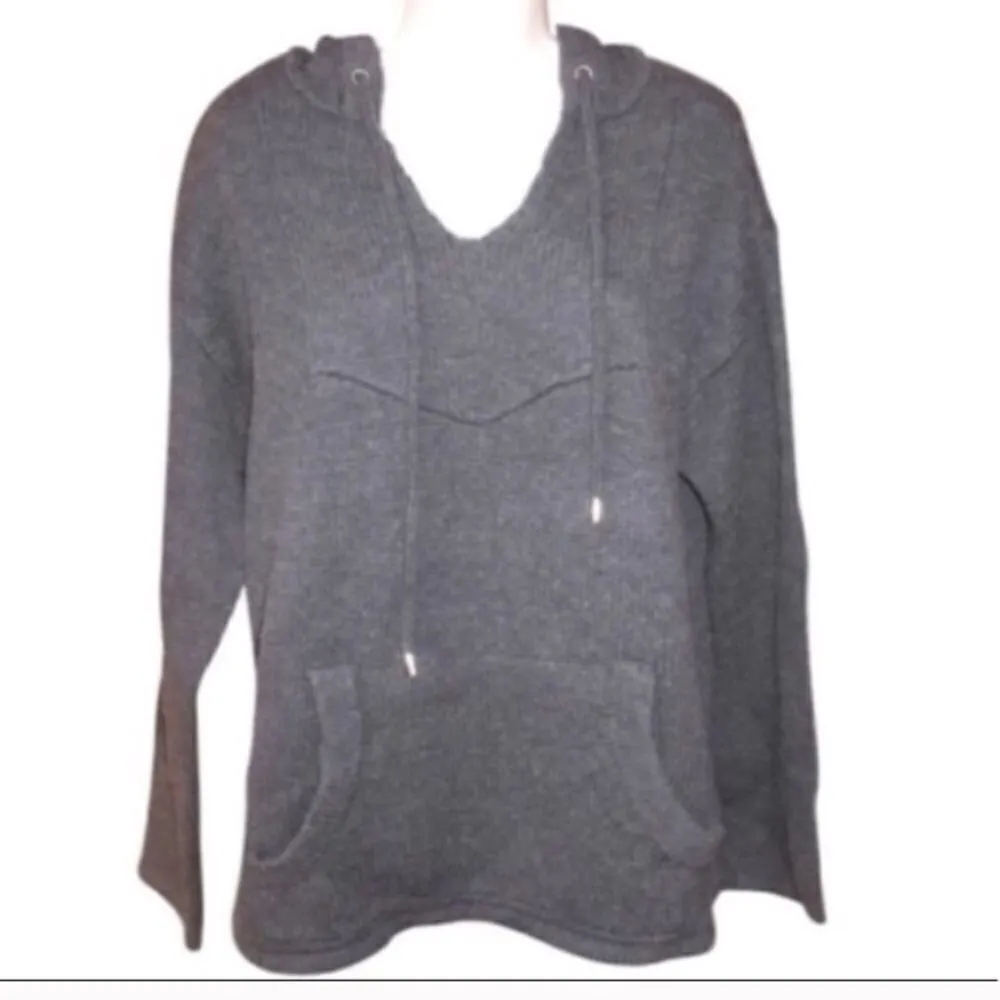 NWT Gray Oversized Wool Hoodie - Image 3