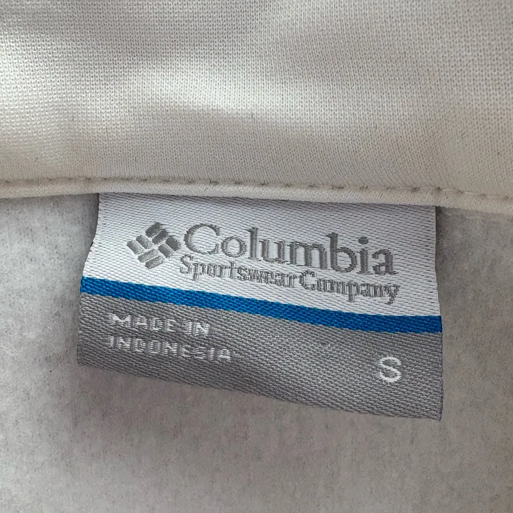 Columbia Texas A&M Aggies Cream Fleece Vest with Embroidered Details Size S - Image 9