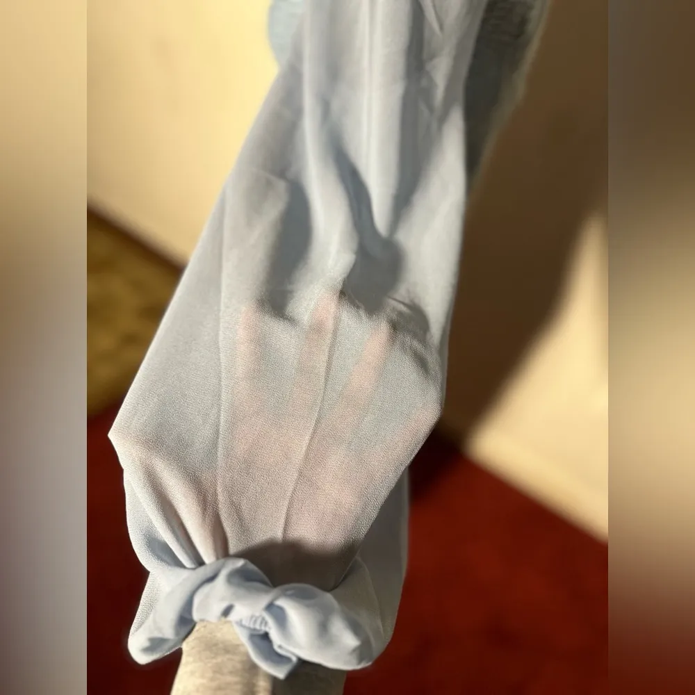 Sweetheart Neck Lantern Sleeve Split Back Bodycon Dress Dress - Image 8