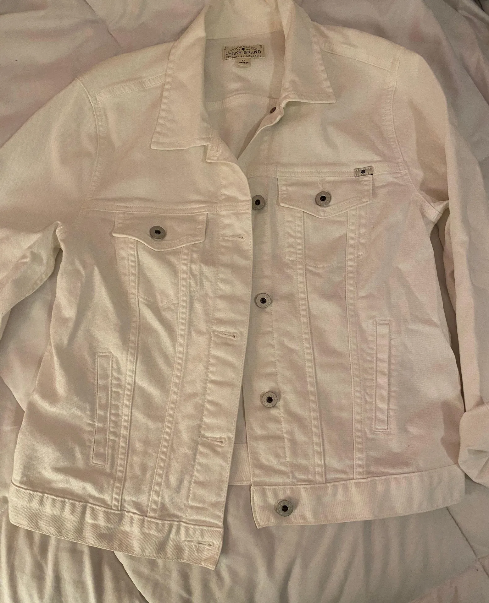 White Denim Jacket - Image 2