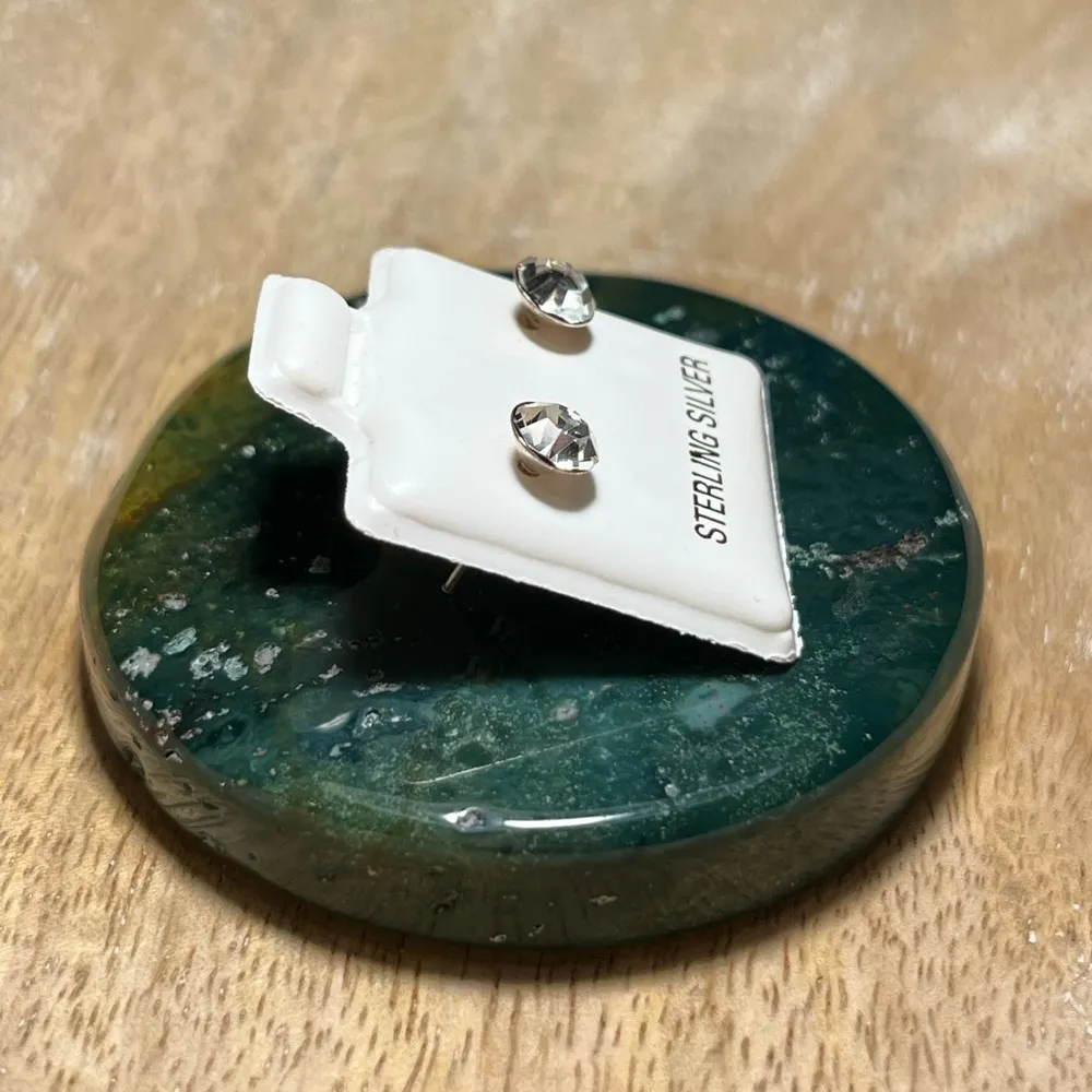 NEW CZ 925 Sterling Silver Stud Earrings - Image 5