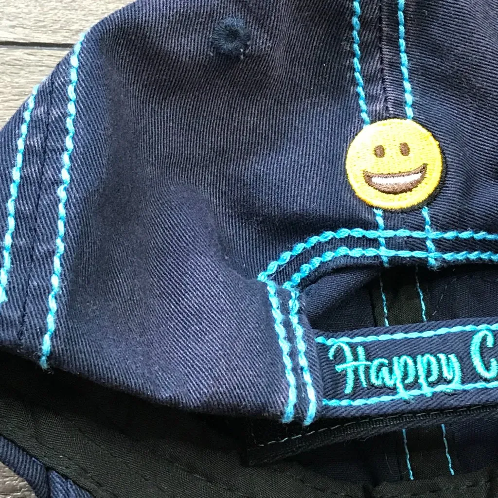 Wild Wear "Happy Camper" Hat, Cap Embroidered Patch Women's OS Fits Most‎ Cotton Blue - Image 13