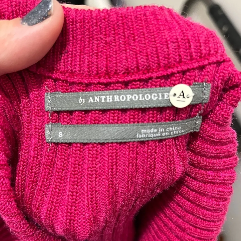 Anthropologie Sweater Ribbed Knit Tank Top Sz S - Image 5