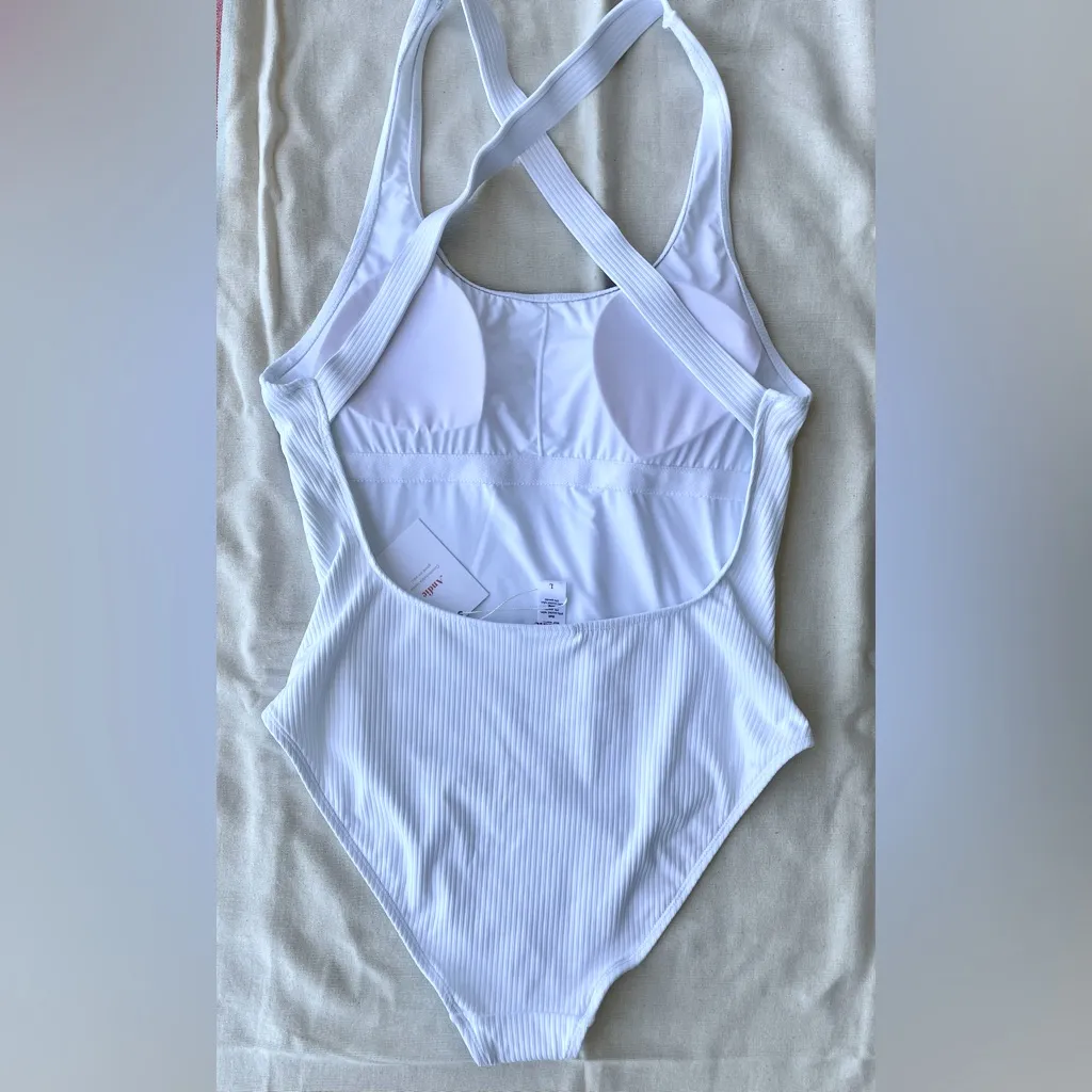 Andie Swim ‘The Tulum’ One Piece | White - Ribbed | Large - NWT | CURRENT STYLE - Image 10