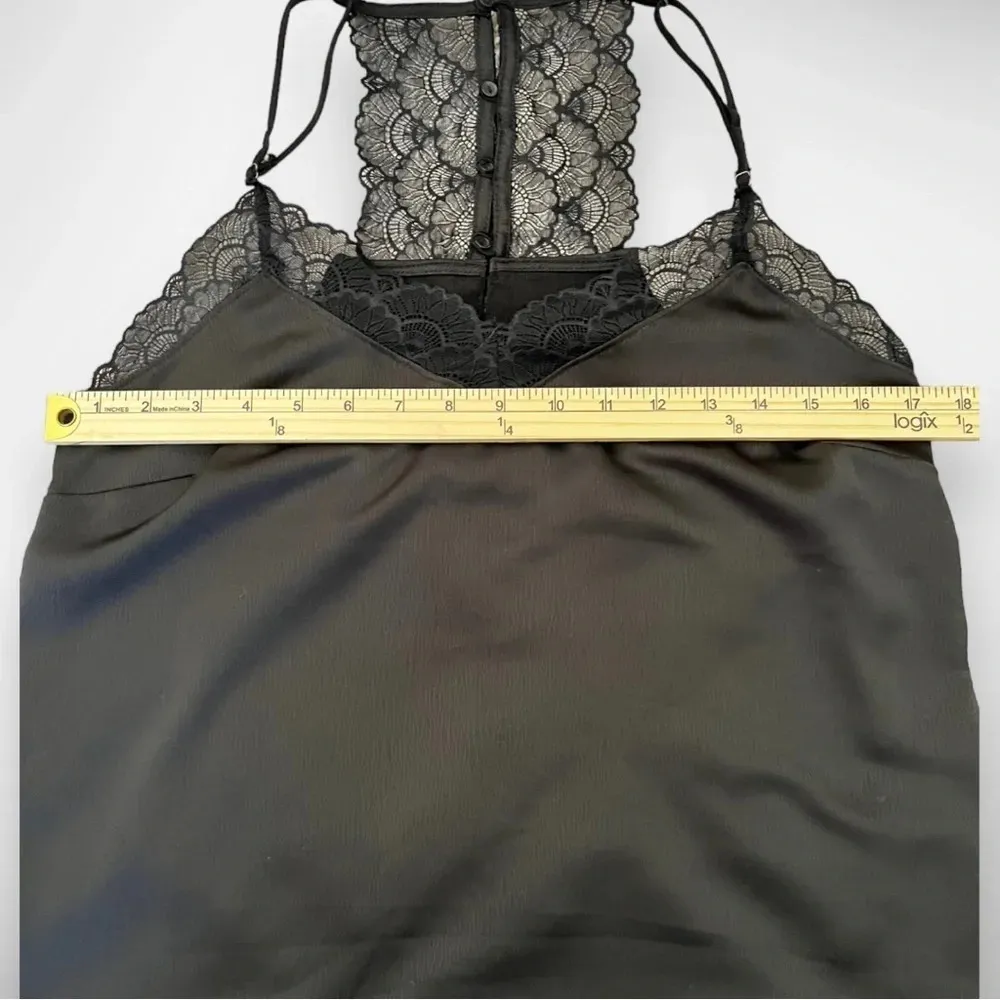 GIBSON X LIVING IN YELLOW Women's Betty Lace Trim Camisole Small | NWT‎ Black - Image 9