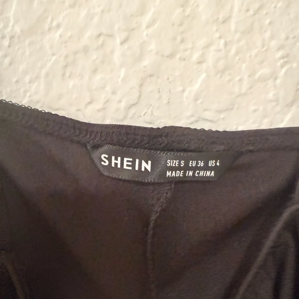 SHEIN Classic Black Mini Dress - Image 4