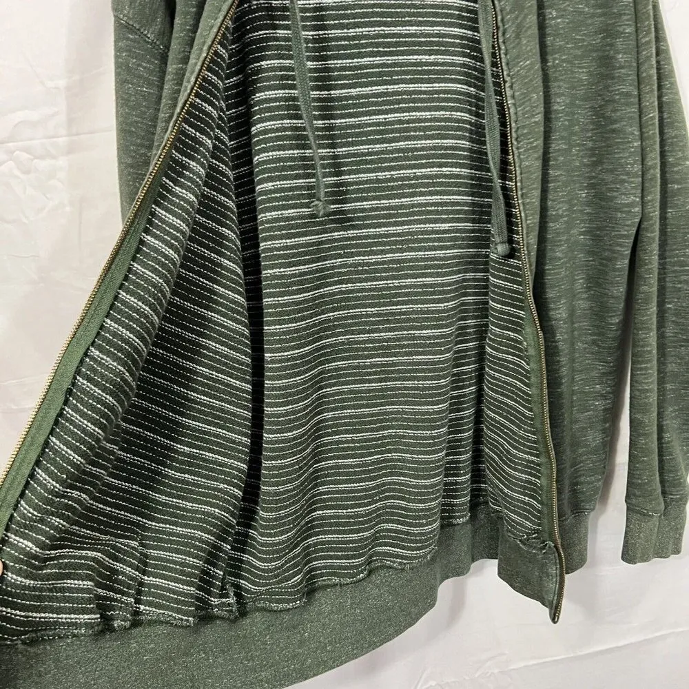 Lone Rock Clothing‎ Zip Up Hoodie XL Flaming Gorge Green Lightweight Jacket - Image 7