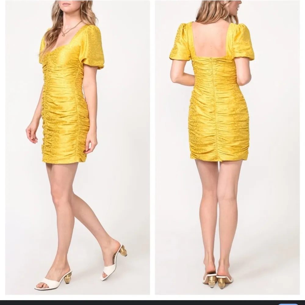 NWOTAdelyn Rae Nissa Puff Sleeve Dress (Contemporary), Honeycomb, Size: S - Image 2