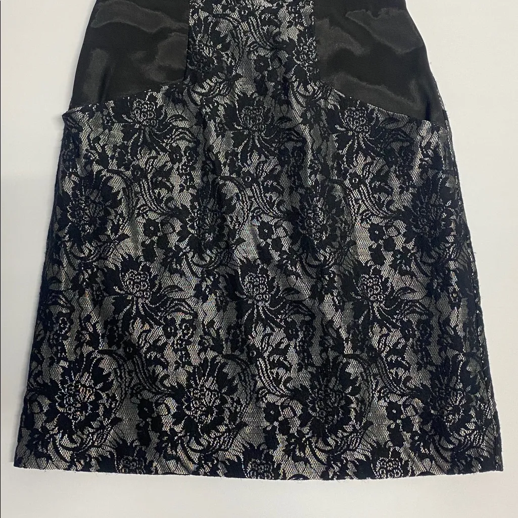 Elegant Black and Silver Dress Size Small (See all pics for measurements) - Image 3