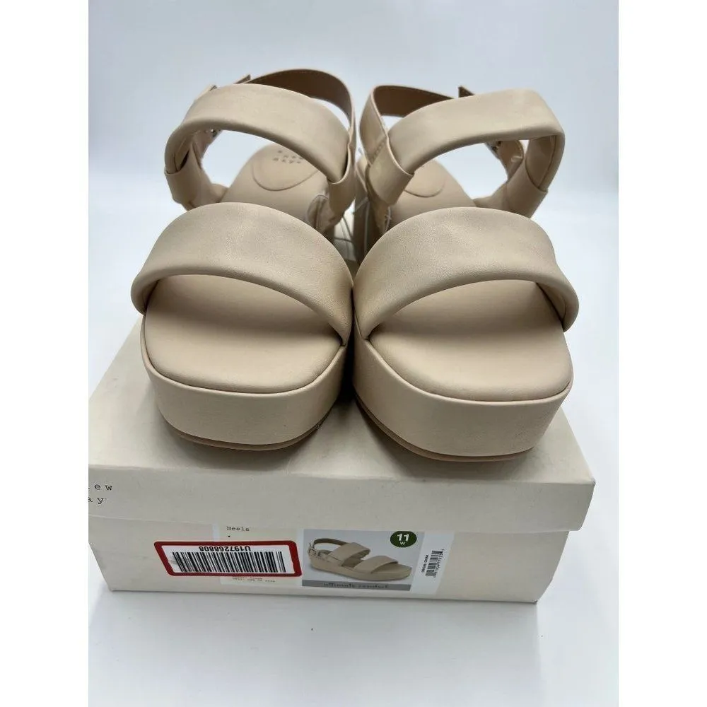 Brand New A New Day Women's Esperanza‎ Wedge Heel  Color Cream Size 11W - Image 10