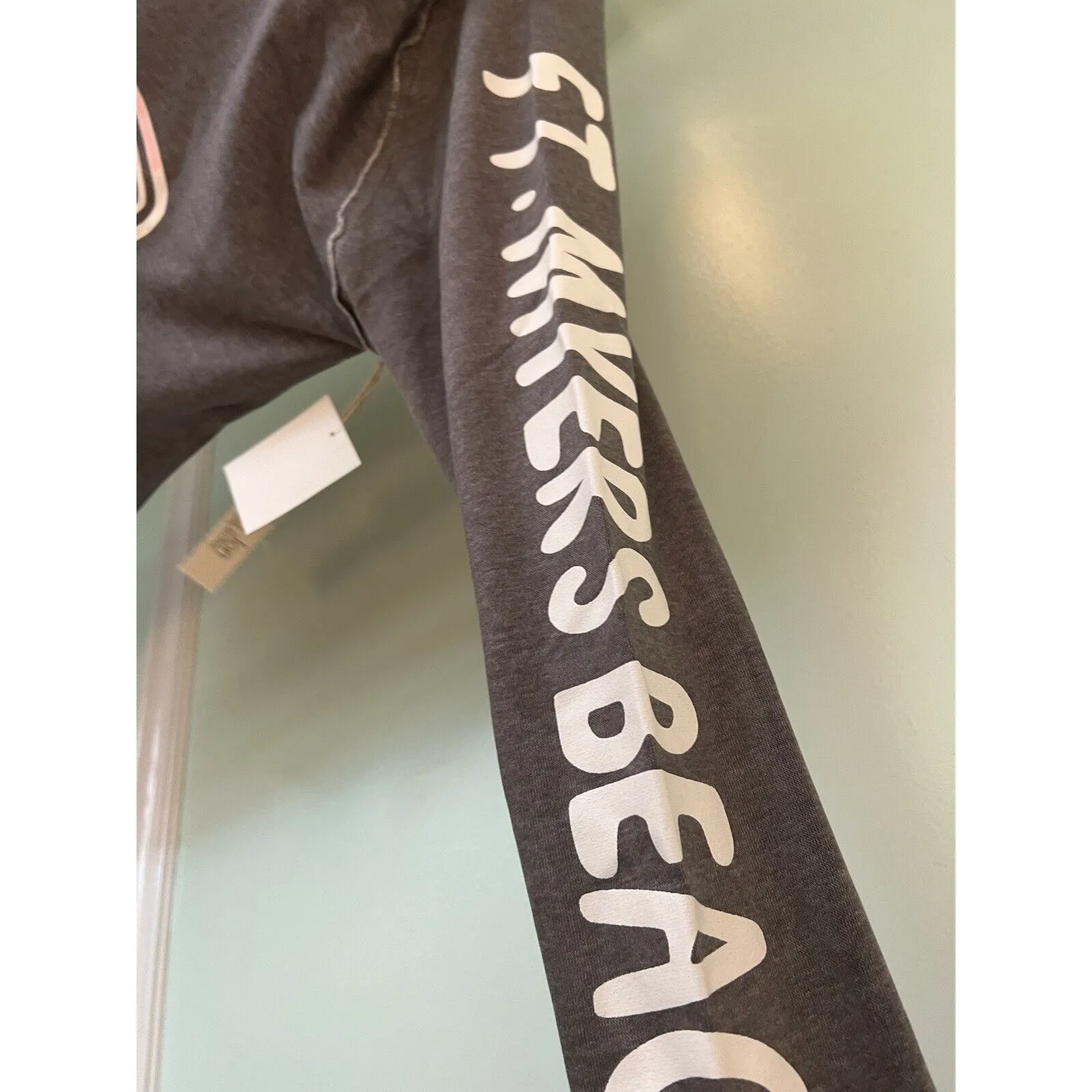 Ron Jon Surf Shop Womens M Ft. Myers‎ Beach Hoodie Tie Sweatshirt Front Pocket Size M - Image 3