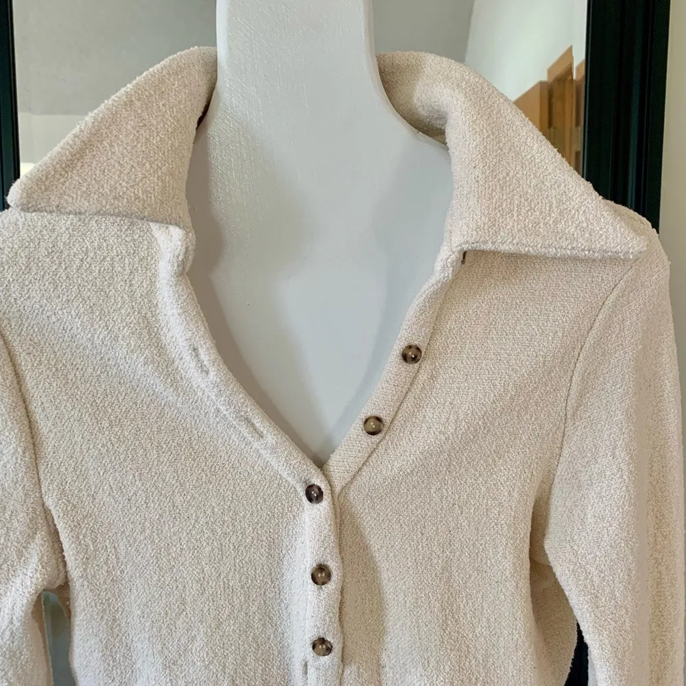 ZARA Ivory Shirt - Image 2