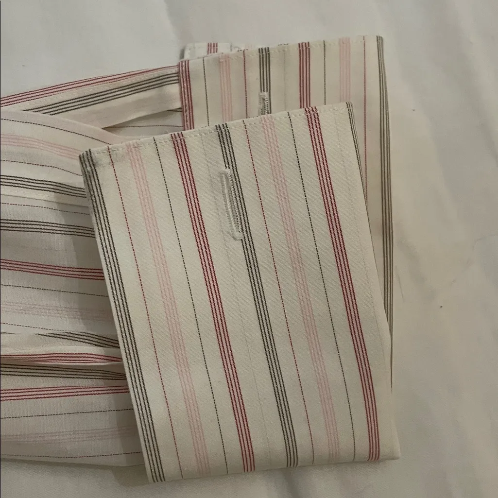 Brooks Brothers Semi-Fitted French Cuff Button Up Striped Shirt Top Womens 12 - Image 8