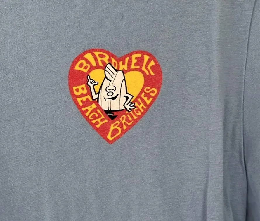 Birdwell Beach Britches tee. Size L Blue Size L - Image 2