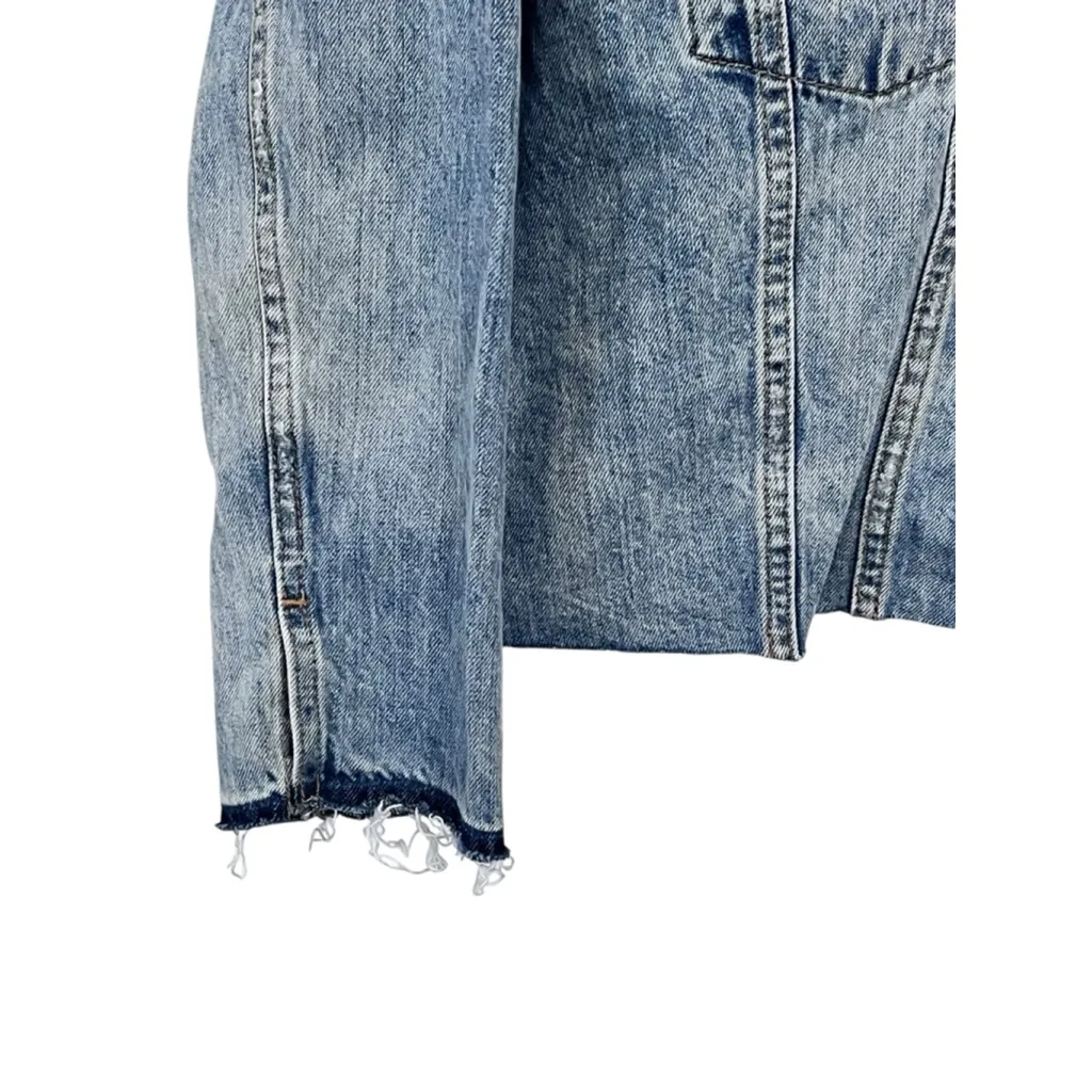 Lucky Brand NWT The Trucker Denim Jean Jacket Size 3X Medium Wash Casual Cotton - Image 4