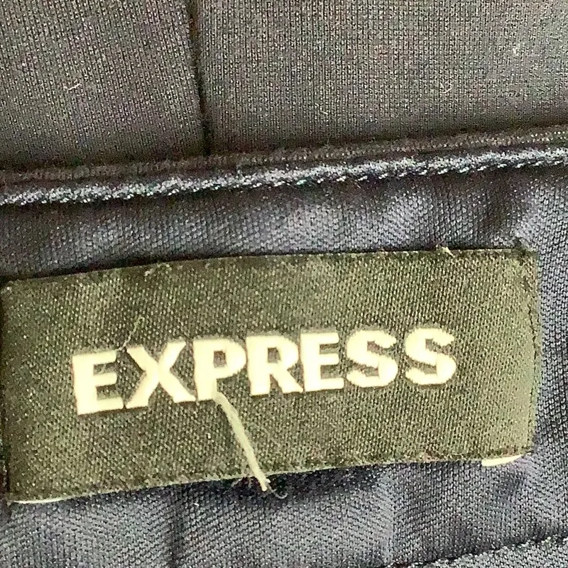 Express Size 10L Curvy Boot Mid Rise Dark Blue Dress Pants. Preloved - Image 4