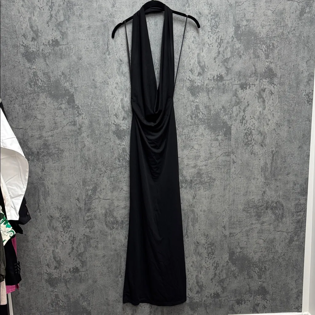 Zara Cowl Neck Halter Dress - Image 3
