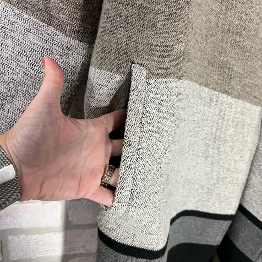 Cupcakes & Cashmere Striped Open Front Cardigan Jacket Size XS - Image 8